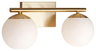 2-Light Bath Vanity Light, Soft Gold