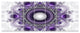 Purple Fractal Pattern with Circles, Abstract Canvas Print, 83"x32", 7 Panels