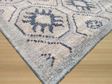 Blue Transitional Geometric Kotan Area Rug