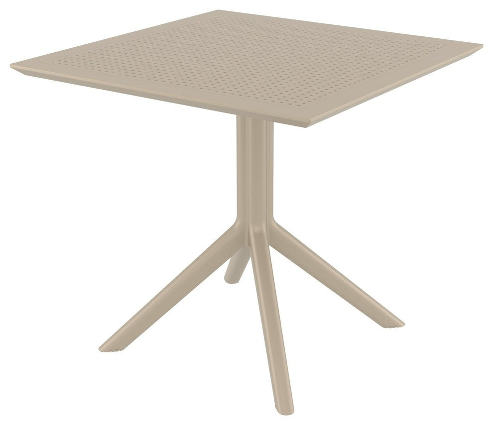 Compamia 31" Sky Square Table, Taupe