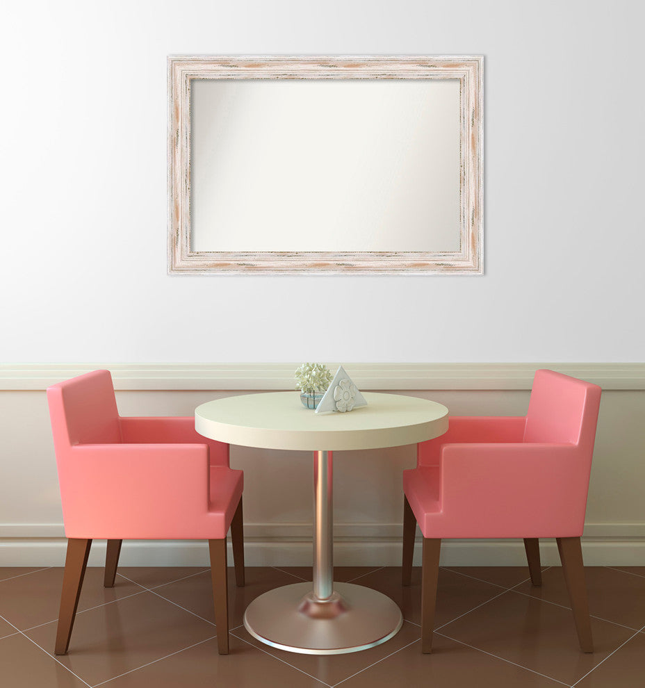 Wall Mirror Choose your Custom Size, Alexandria White Wash