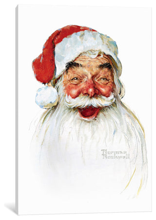 "Santa Claus Gallery" by Norman Rockwell, 40x26x1.5"