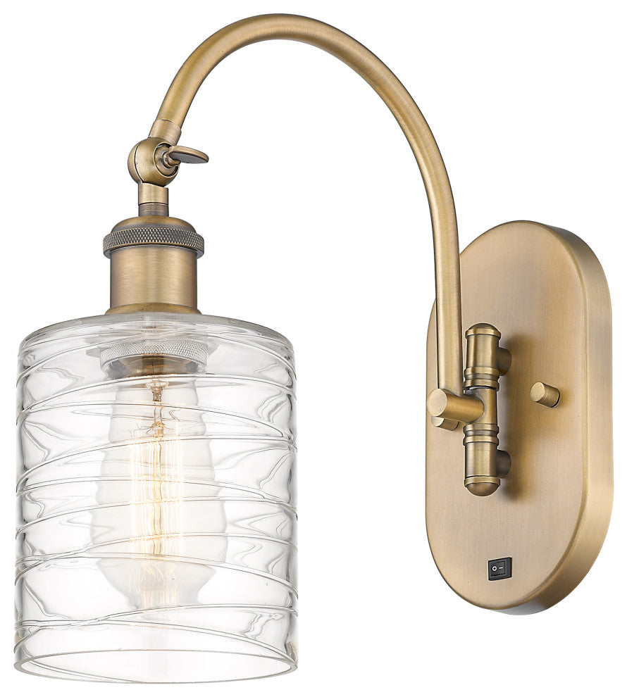 Innovations 518-1W-BB-G1113-LED 1-Light Sconce, Brushed Brass