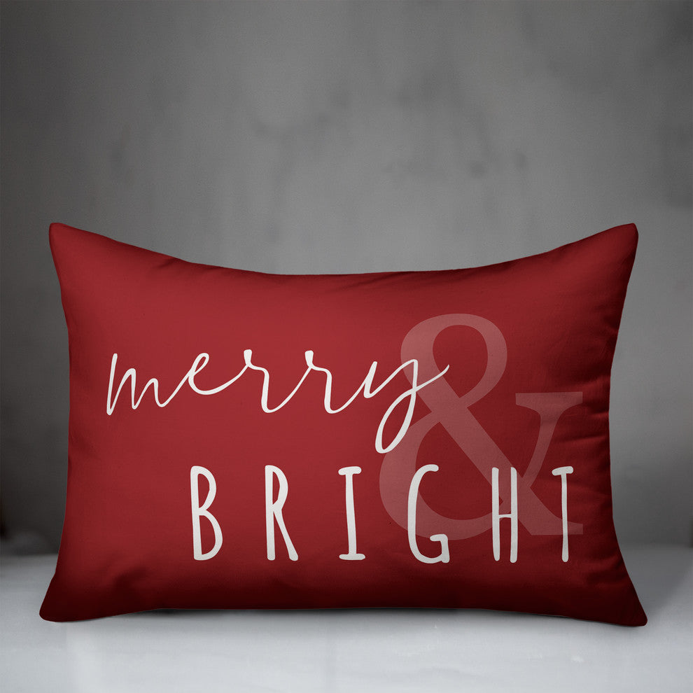 Snowy Trees 14"x20" Throw Pillow