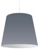 1 Light Oversized Drum Pendant Large Grey Shade