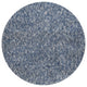 8' Indigo Ivory Heather Round Indoor Shag Rug