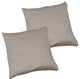 Marquesa Circle Embroidery Silk 2 Piece Pillow Shell Set, Pewter Stone