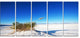 White Sands Park in Usa, Landscape Canvas Art Print, 60"x28", 5 Panels