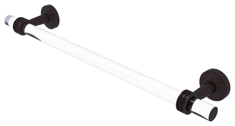 Pacific Beach 24" Towel Bar with Dotted Accents, Antique Bronze