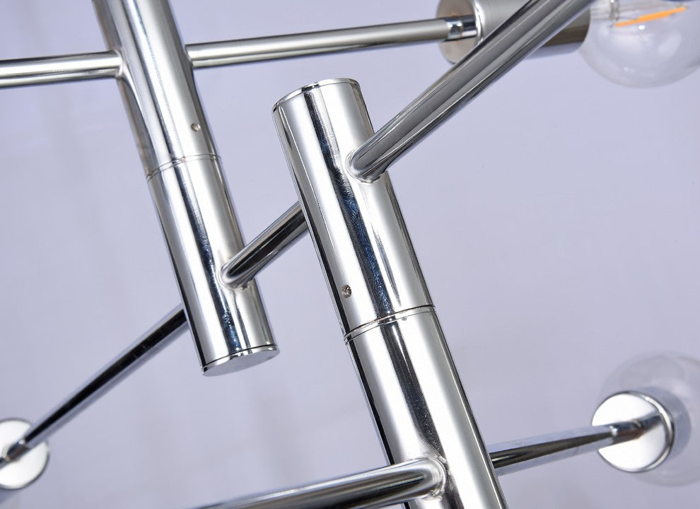 Ceiling Fixture, Brushed Bronze, Chrome