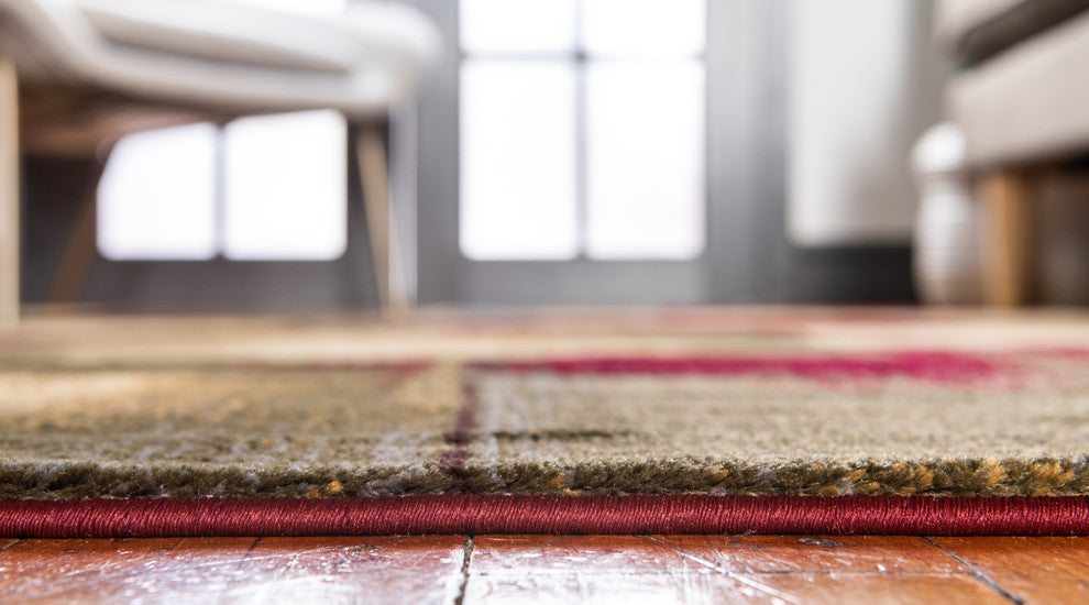 Unique Loom Multicolored Barista Timor 4' 0 x 6' 0 Area Rug