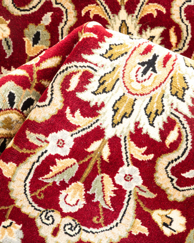 Mogul, One-of-a-Kind Hand-Knotted Area Rug Red, 3'2"x5'4"