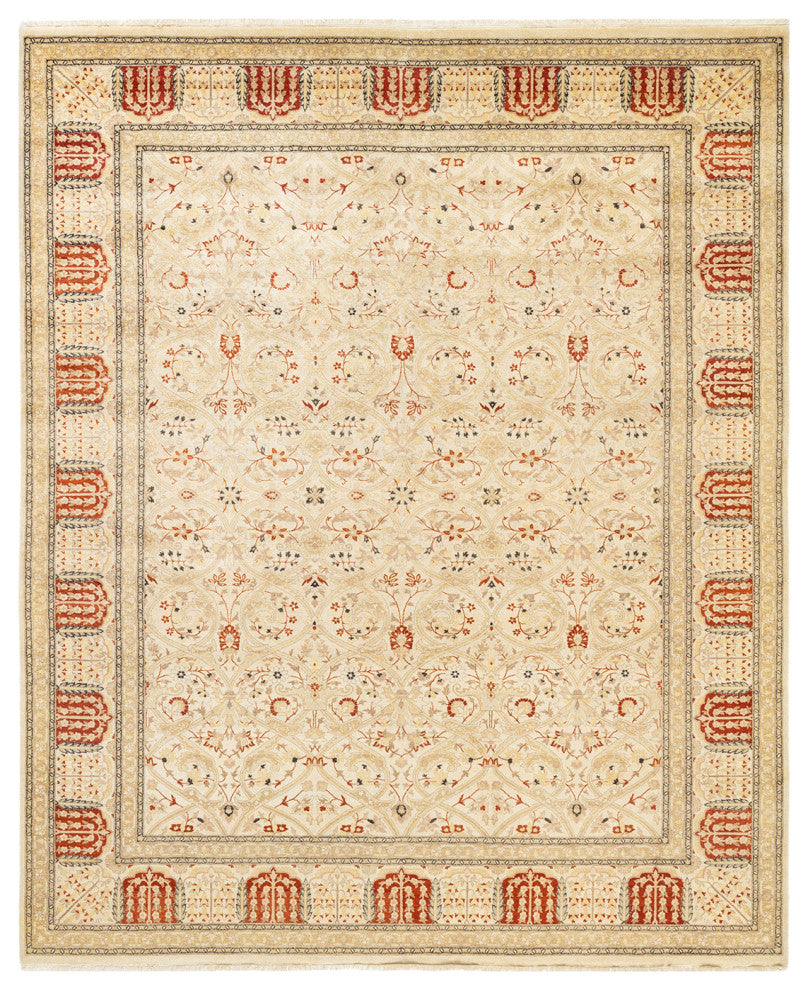 Mogul, One-of-a-Kind Hand-Knotted Area Rug Ivory, 8'2"x9'9"