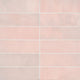 Cloe 2.5"x8" Artisan Ceramic Subway Tile, Pink