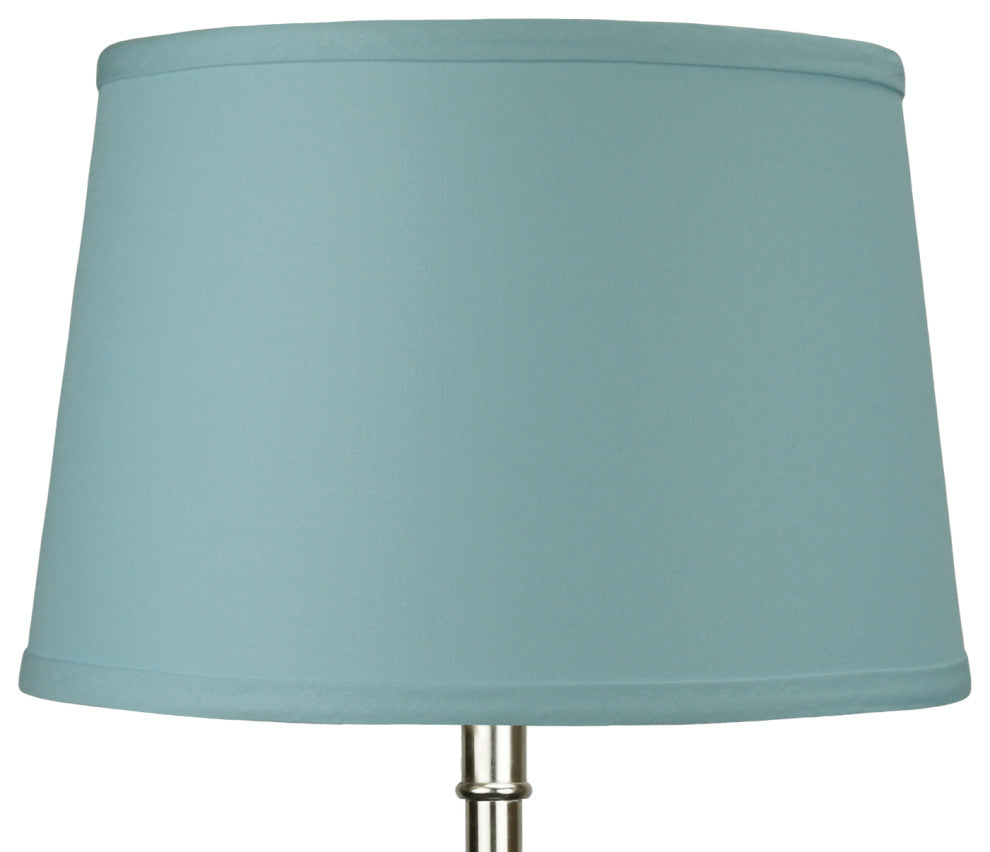 Fenchel Shades 10"x12"x8" Spider Attachment Empire Lamp Shade, Linen Dusty Blue