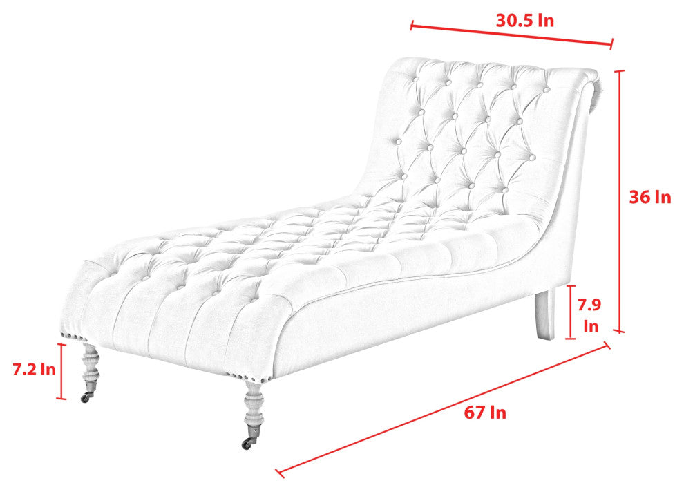 Rustic Manor Umar Chair, Button Tufted, Linen, Gray