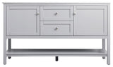 60" Single Bathroom Vanity, Grey