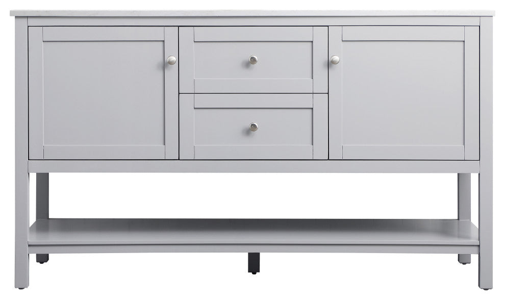 60" Single Bathroom Vanity, Grey