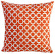 Outdoor Hockley Mandarin Or Teal Modern Geometric 18x18 Throw Pillow Set Of 2, M