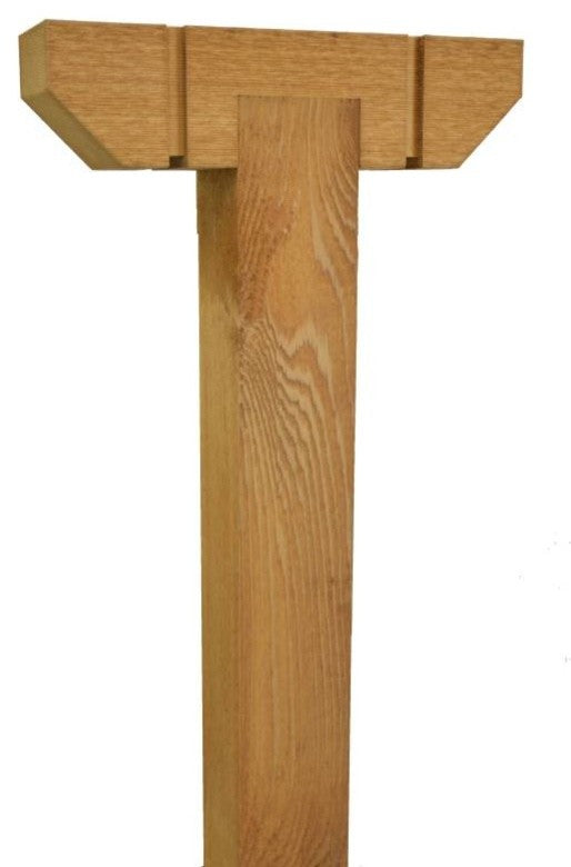 Decorative Cedar Wood Mailbox T-Post