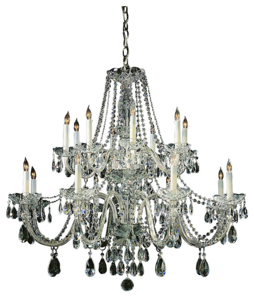 Crystorama Traditional Crystal 16-Light Chandelier