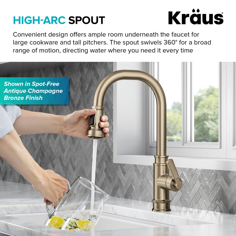 Sellette Pull-Down Kitchen Faucet, Matte Black, Model Kpf-4101mb