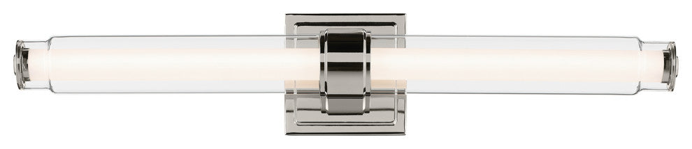 26.5" Linear Bath Bar Medium LED With Clear Glass