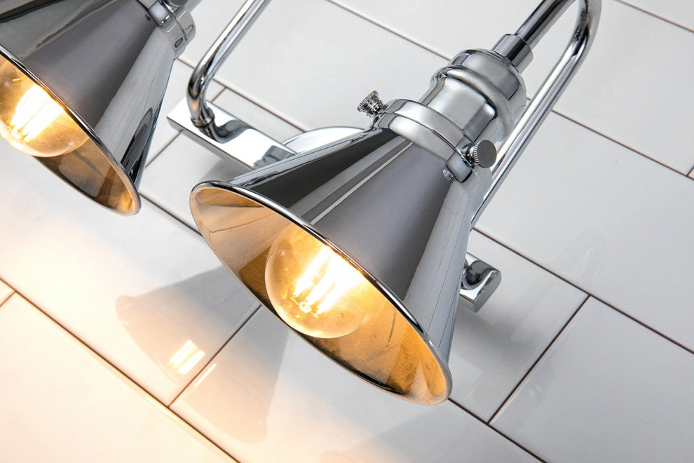 Provence 2 Light Bath Vanity Light in Polished Chrome