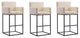 Manhattan Comfort Ambassador Bar Stool, Set of 3