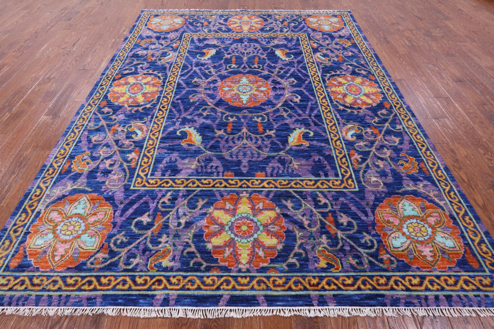8' 0" X 10' 3" William Morris Handmade Wool Rug - Q15458