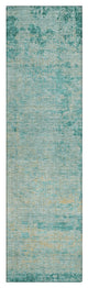 Machine Washable Indoor/Outdoor Chantille ACN1901 Teal 2'3" x 7'6" Runner Rug