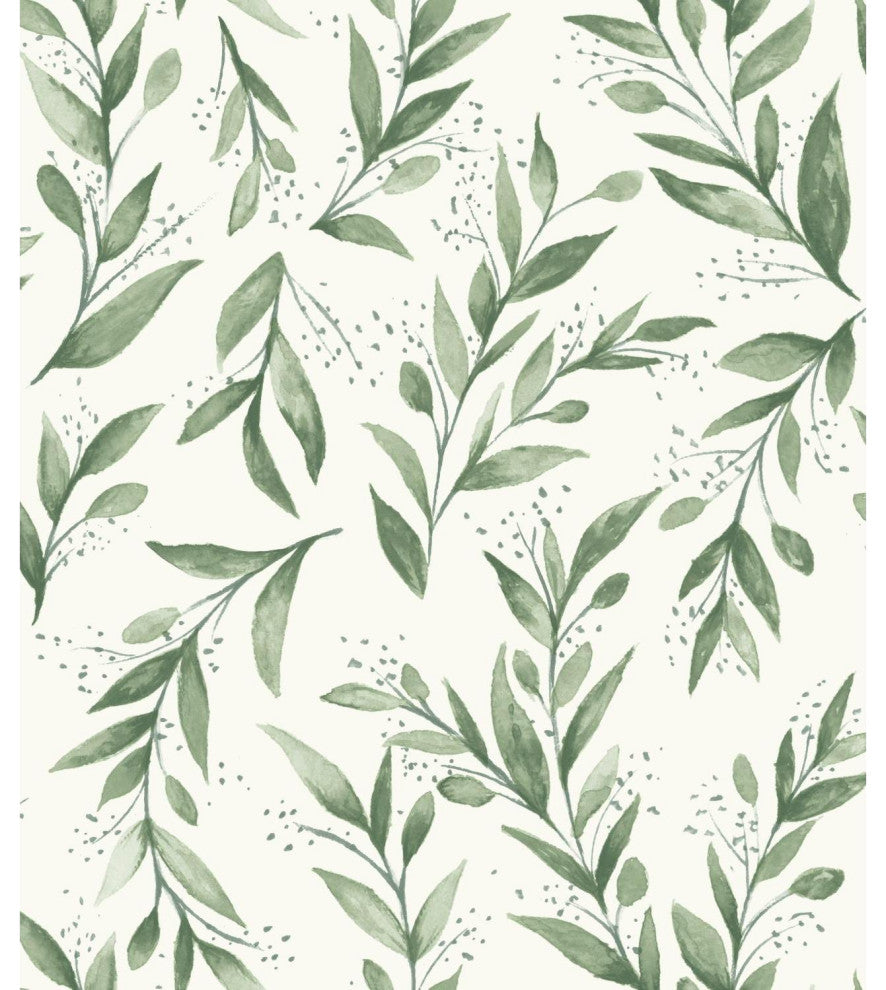 Magnolia Home Olive Branch Peel and Stick Wallpaper
