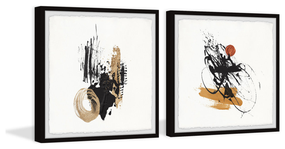 Direct Answer Diptych, Set of 2, 18x18 Panels