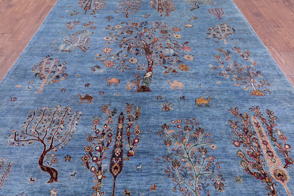 Handmade Persian Gabbeh Tribal Rug 8' 1" X 11' 2" Q7431