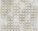 Sample, Geometric Textured Wallpaper Featuring Honeycomb Pattern, 374244