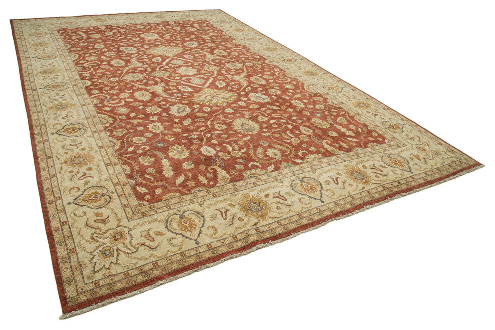 Rug N Carpet - Handwoven Oriental 12' 2" x 18' 1" Large Oushak Area Rug