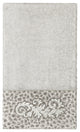 Linum Home Textiles Turkish Cotton April Embellished Bath Towel, Light Gray