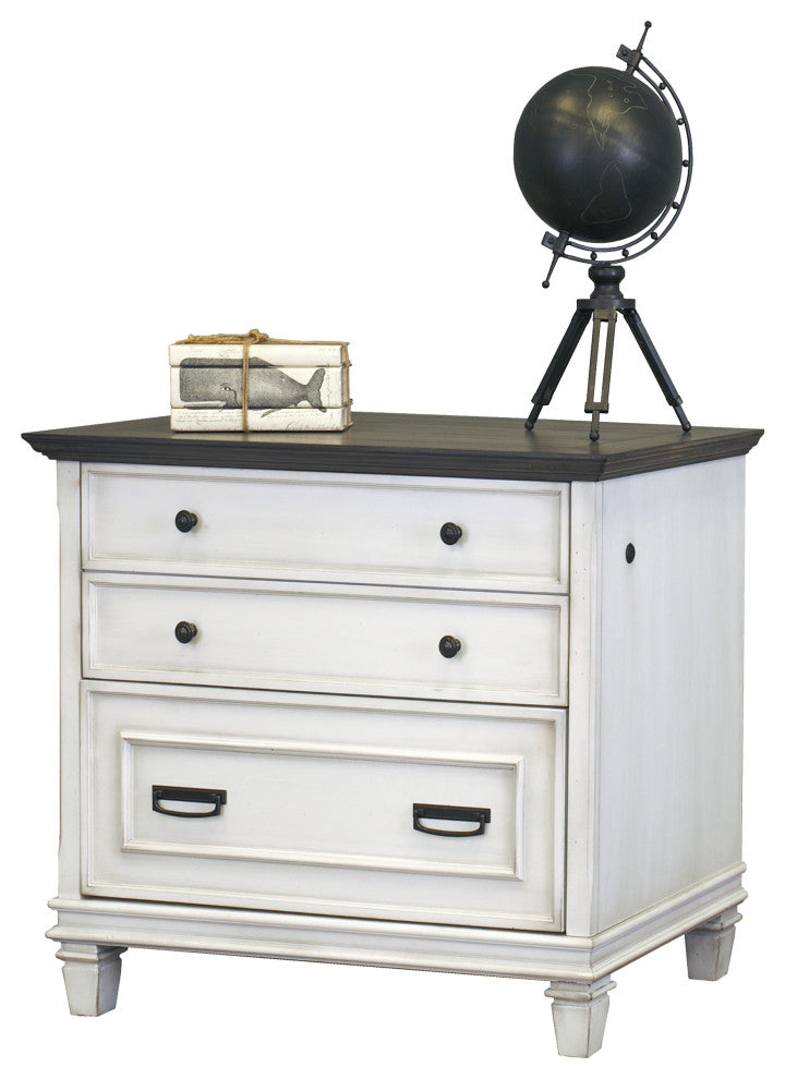 Martin Furniture Hartford Lateral File Cabinet, White