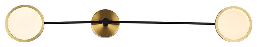 Torino 39" ETL Certified Integrated LED Wall Sconce, Antique Brass
