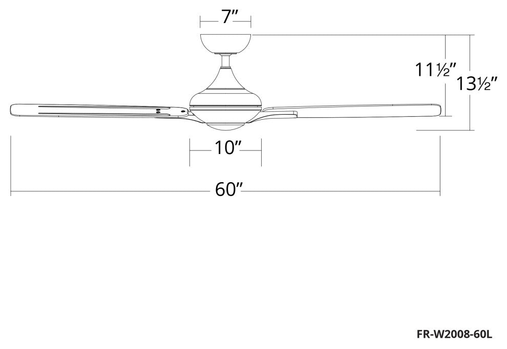 Mykonos 60" Indoor/Outdoor Smart Ceiling Fan, Graphite Weathered, 3500K Light