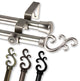 13/16" Mosey Double Curtain Rod 28-48", Satin Nickel