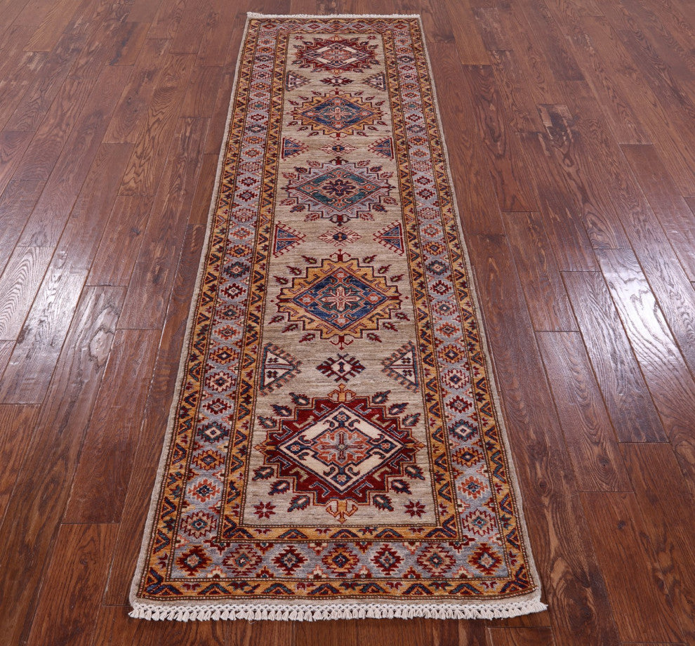 Runner Super Kazak Handmade Rug 2' 8" X 9' 0" - Q12842