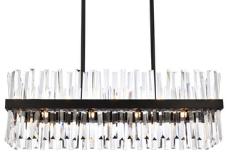 Modern Black 20-Light Chandelier