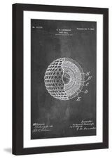 "Golf Ball 1902 Chalk" Framed Painting Print