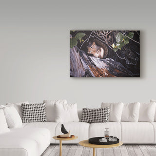 Ron Parker 'Red Squirrel In Salac' Canvas Art, 32"x22"