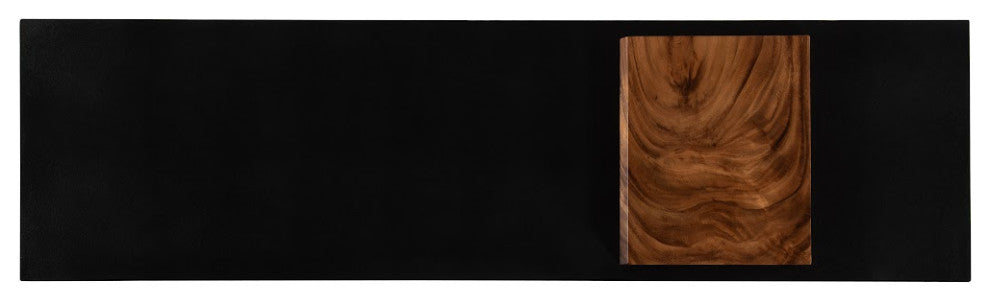 Slant Console, Natural/Black