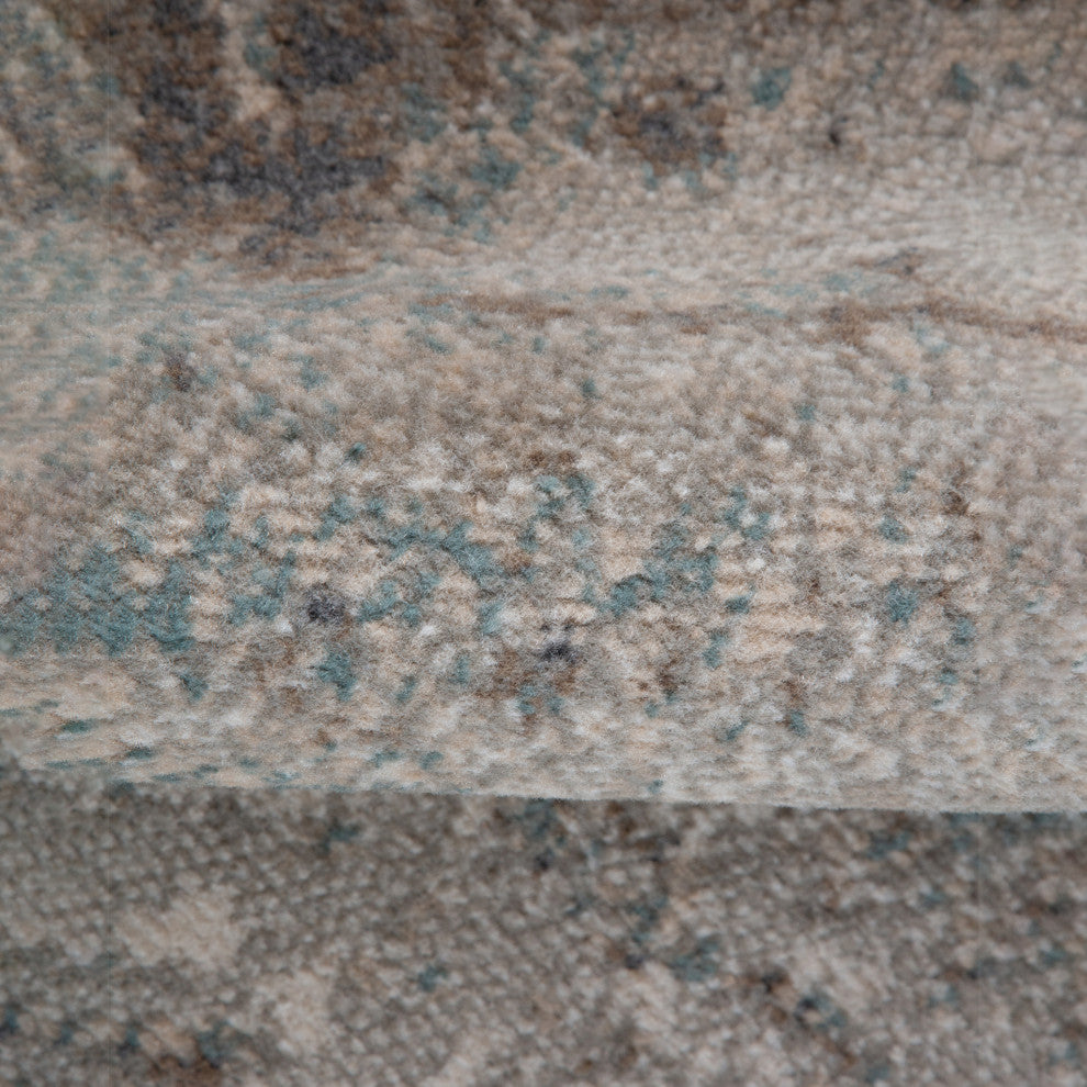 Alpine Amira Area Rug, Gray, 5'3" x 7'6", Abstract
