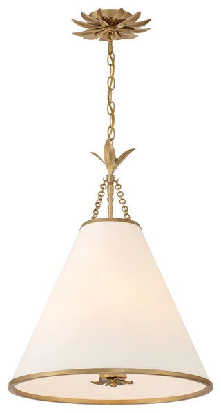 Crystorama Lighting Group 564 Broche 4 Light 18"W Pendant - Matte White