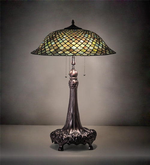 31 High Tiffany Fishscale Table Lamp