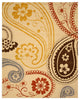 Ivory Transitional Floral Paisley Area Rug
